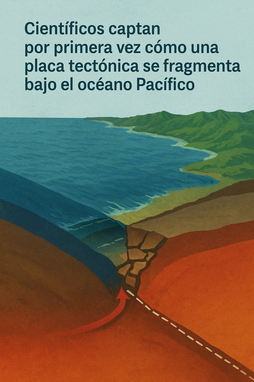 Científicos registran por primera vez la fragmentación de una placa tectónica bajo el océano Pacífico