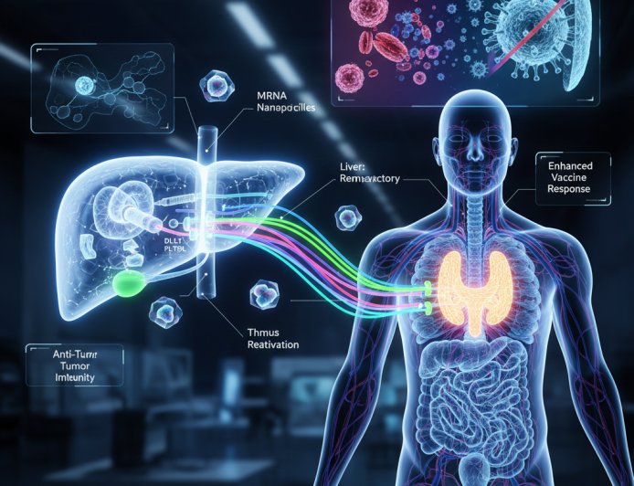 Rejuvenecimiento Inmunitario: El Hígado como "Fábrica" de Defensas mediante Tecnología mRNA