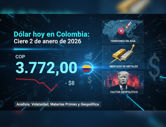 Dólar en Colombia: ¿Cómo cerró la primera jornada financiera de 2026?