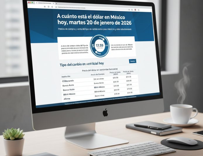 ¿A cuánto está el dólar en México hoy? Cotización del martes 20 de enero de 2026