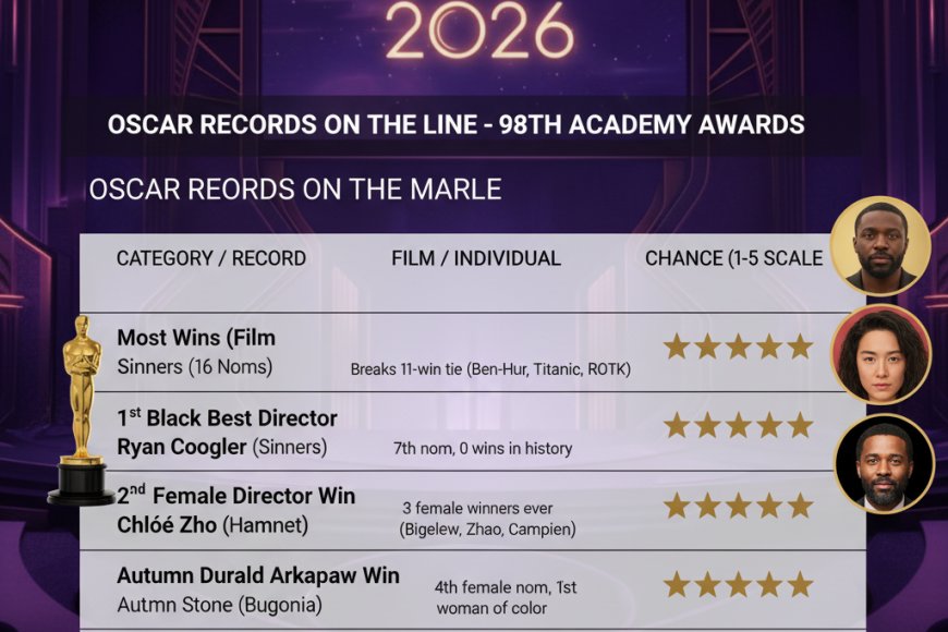 Rumbo a los Oscar 2026: ¿Qué hitos históricos marcarán la gala de este año?